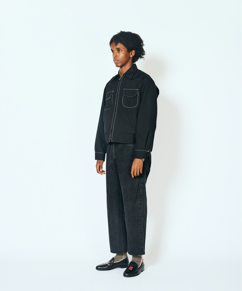 PENNEYS(ぺニーズ)の「PENNEY'S ぺニーズ / ROCKBILLT JACKET(ブルゾン・メンズ・ブラック/ブラック×ホワイト・MEDIUM/LARGE)」の6枚目の写真