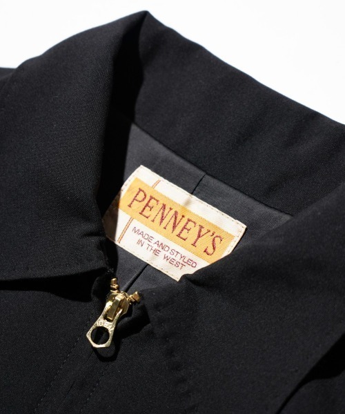 PENNEYS(ぺニーズ)の「PENNEY'S ぺニーズ / ROCKBILLT JACKET(ブルゾン・メンズ・ブラック/ブラック×ホワイト・MEDIUM/LARGE)」の11枚目の写真