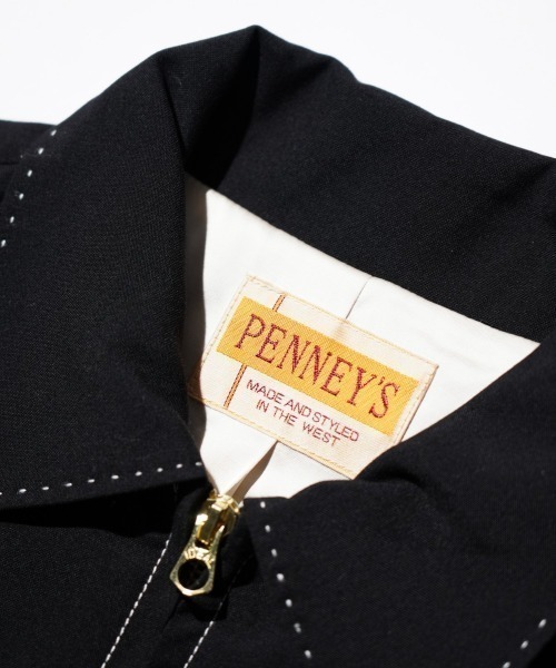 PENNEYS(ぺニーズ)の「PENNEY'S ぺニーズ / ROCKBILLT JACKET(ブルゾン・メンズ・ブラック/ブラック×ホワイト・MEDIUM/LARGE)」の21枚目の写真