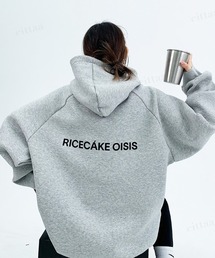 Dalfwin（ダールフィン）の「韓国ファッション RICECAKEバックロゴラグランフーディー（パーカー）」