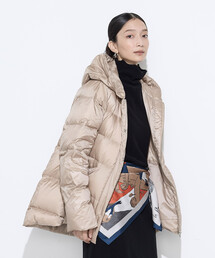 COMME CA Wardrobe | 撥水ナイロンタフタ ミドル丈きれいめダウンコート(ダウンジャケット/コート)