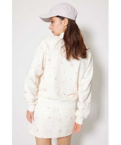 RIENDA GOLF(リエンダゴルフ)の「【RIENDA GOLF】フラワースウェットトップス 秋服 冬服 トレーナー(スウェット・レディース・グレー/ホワイト・SMALL/MEDIUM)」の5枚目の写真
