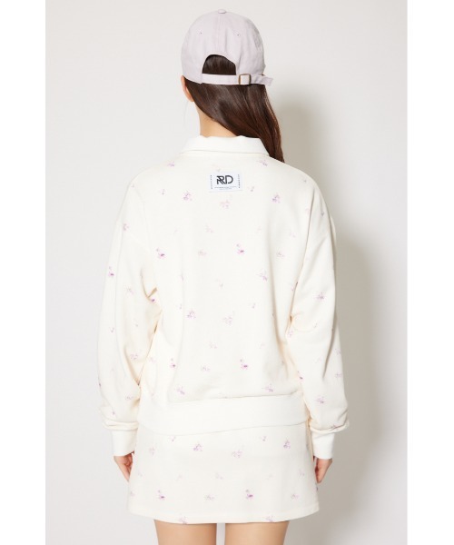 RIENDA GOLF(リエンダゴルフ)の「【RIENDA GOLF】フラワースウェットトップス 秋服 冬服 トレーナー(スウェット・レディース・グレー/ホワイト・SMALL/MEDIUM)」の10枚目の写真