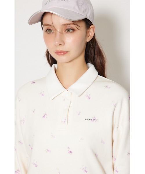 RIENDA GOLF(リエンダゴルフ)の「【RIENDA GOLF】フラワースウェットトップス 秋服 冬服 トレーナー(スウェット・レディース・グレー/ホワイト・SMALL/MEDIUM)」の11枚目の写真