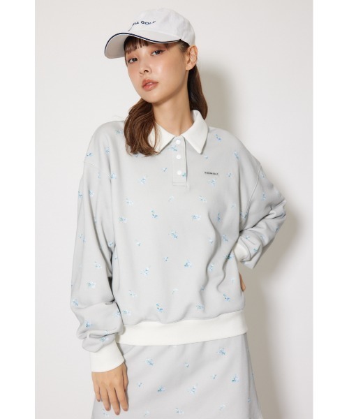 RIENDA GOLF(リエンダゴルフ)の「【RIENDA GOLF】フラワースウェットトップス 秋服 冬服 トレーナー(スウェット・レディース・グレー/ホワイト・SMALL/MEDIUM)」の15枚目の写真