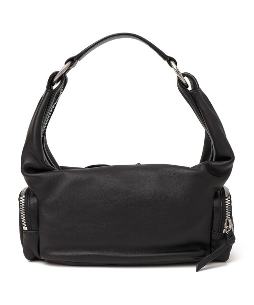 バッグ MARGESHERWOOD Margesherwood rectangular soft Boston bag black leather