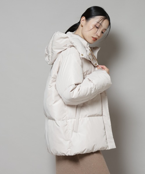 ♦︎【ナノユニバース】nano universe ダウンジャケット フード M 楽天市場】撥水加工 フードロングダウンコート／ナノユニバース