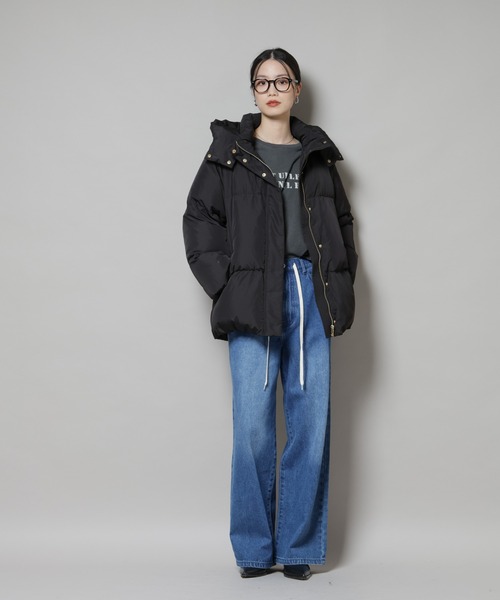 2024AW nano universe 撥水加工 フードショートダウンコート 撥水加工 フードショートダウンコート | ナノユニバース(NANO universe