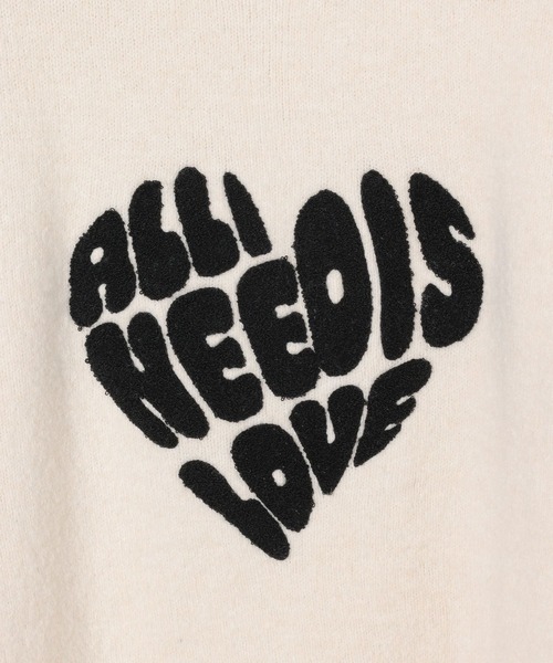 3.3 Field Trip／ハートロゴモチーフニット（ニット/セーター）｜3.3