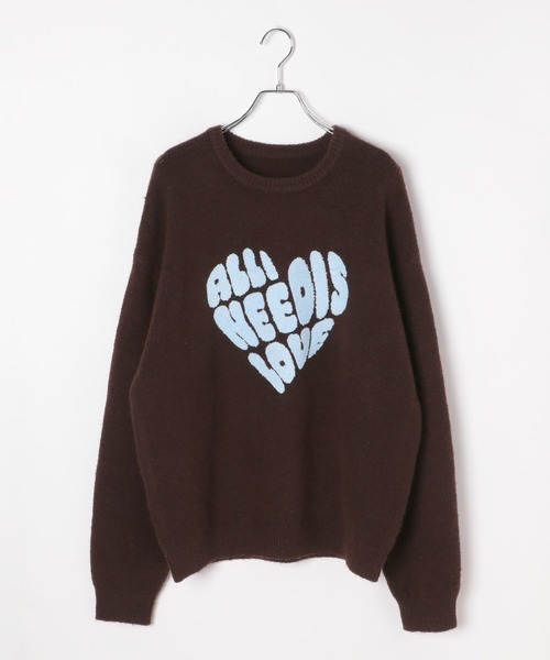 3.3 Field Trip／ハートロゴモチーフニット（ニット/セーター）｜3.3