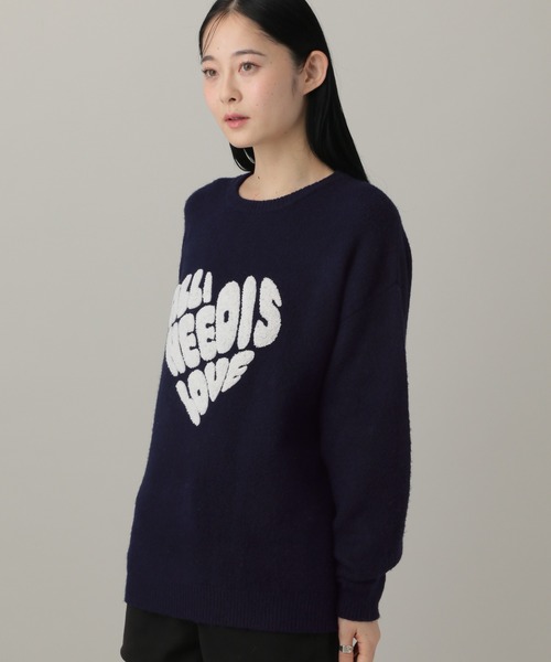 3.3 Field Trip／ハートロゴモチーフニット（ニット/セーター）｜3.3