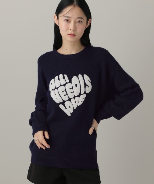 3.3 Field Trip／ハートロゴモチーフニット（ニット/セーター）｜3.3