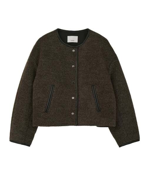 Liesse（リエス）の「クロップドボアジャケット（その他アウター・レディース・ブラウン/ブラック・FREE）」の9枚目の写真
