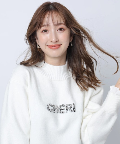 レイヤードビジュ－ロゴニット（ニット/セーター）｜Apuweiser-riche