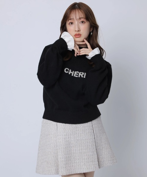 レイヤードビジュ－ロゴニット（ニット/セーター）｜Apuweiser-riche