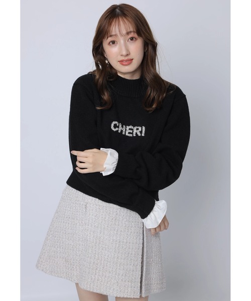 レイヤードビジュ－ロゴニット（ニット/セーター）｜Apuweiser-riche