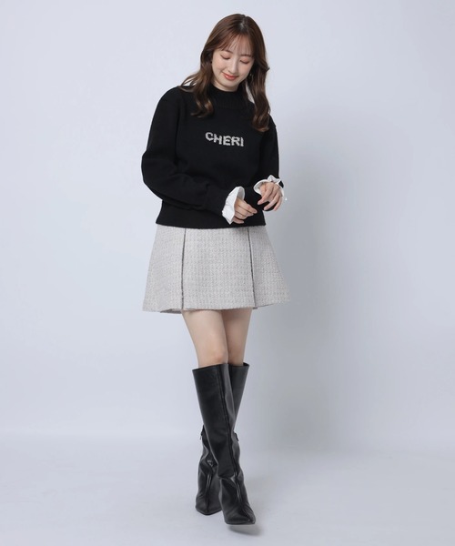 レイヤードビジュ－ロゴニット（ニット/セーター）｜Apuweiser-riche