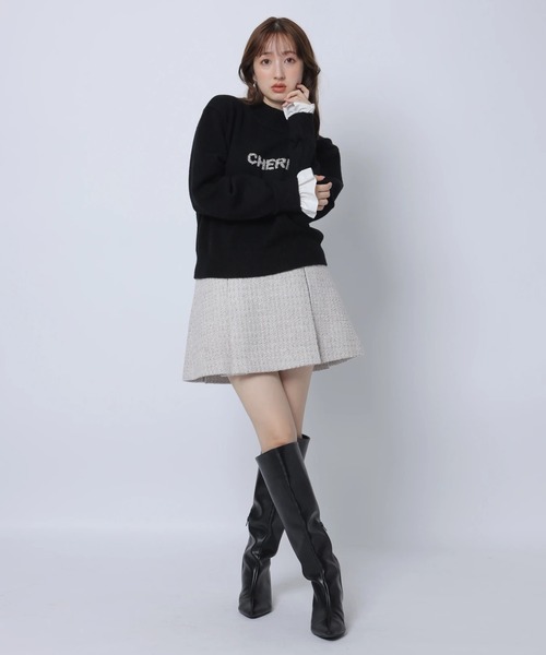 レイヤードビジュ－ロゴニット（ニット/セーター）｜Apuweiser-riche