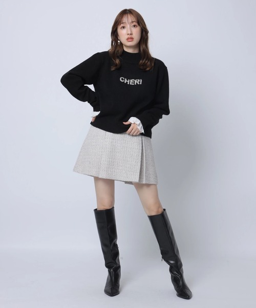 レイヤードビジュ－ロゴニット（ニット/セーター）｜Apuweiser-riche