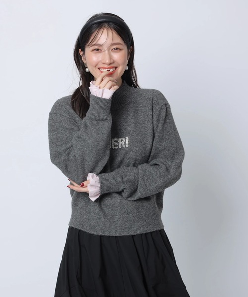 レイヤードビジュ－ロゴニット（ニット/セーター）｜Apuweiser-riche