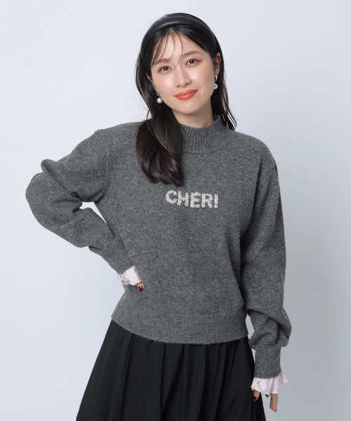 レイヤードビジュ－ロゴニット（ニット/セーター）｜Apuweiser-riche