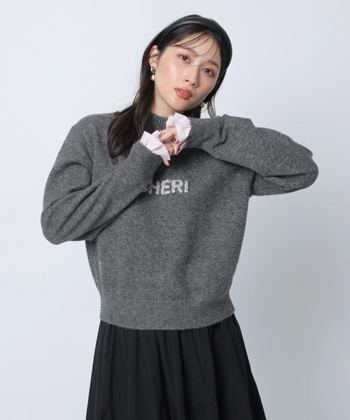 レイヤードビジュ－ロゴニット（ニット/セーター）｜Apuweiser-riche