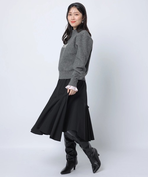 レイヤードビジュ－ロゴニット（ニット/セーター）｜Apuweiser-riche