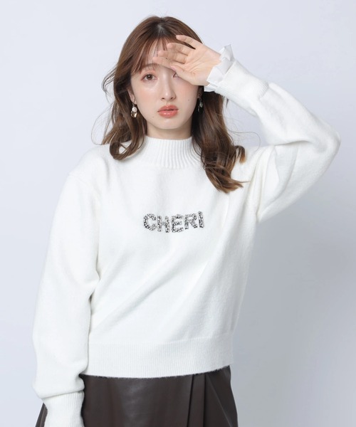 レイヤードビジュ－ロゴニット（ニット/セーター）｜Apuweiser-riche