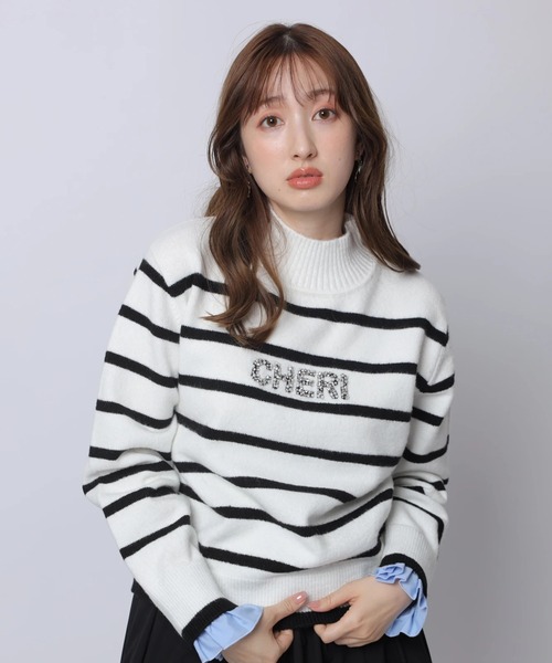 レイヤードビジュ－ロゴニット（ニット/セーター）｜Apuweiser-riche