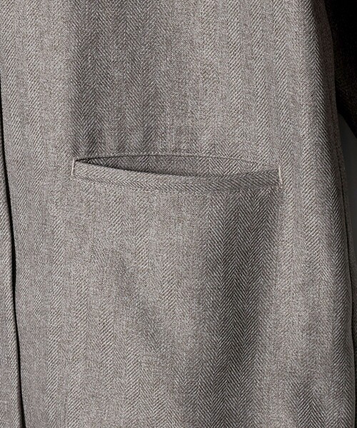 A DAY IN THE LIFE UNITED ARROWS（アデイインザライフユナイテッドアローズ）の「ツイードライク テーラードジャケット ‐ウォッシャブル‐＜A DAY IN THE LIFE＞（テーラードジャケット・レディース・ブラウン系/ダークグレー・FREE）」の6枚目の写真