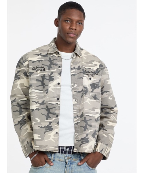 Guess(ゲス)の「GUESS Originals Twill Work Long Sleeves Shirt シャツ(シャツ/ブラウス・メンズ・カモフラージュ・SMALL/LARGE/X-LARGE/MEDIUM)」の5枚目の写真