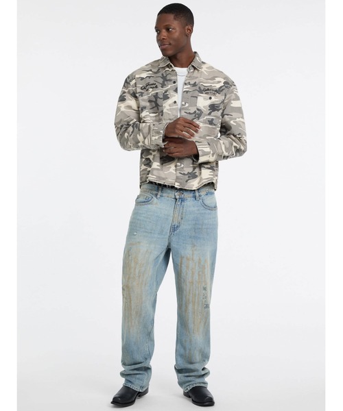 Guess(ゲス)の「GUESS Originals Twill Work Long Sleeves Shirt シャツ(シャツ/ブラウス・メンズ・カモフラージュ・SMALL/LARGE/X-LARGE/MEDIUM)」の4枚目の写真