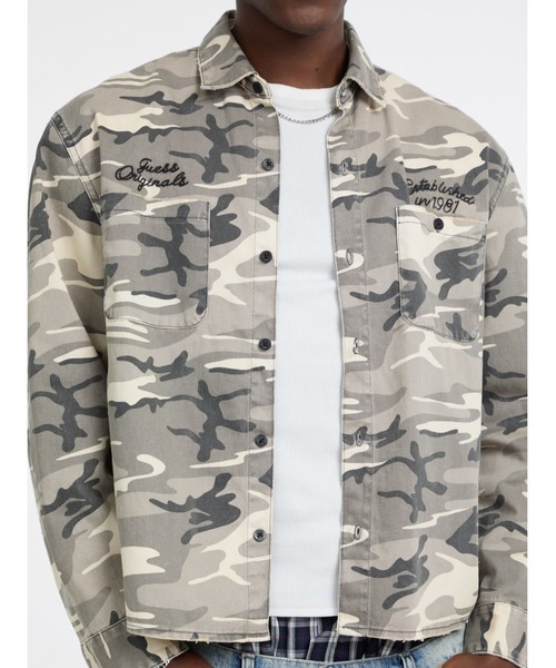 Guess(ゲス)の「GUESS Originals Twill Work Long Sleeves Shirt シャツ(シャツ/ブラウス・メンズ・カモフラージュ・SMALL/LARGE/X-LARGE/MEDIUM)」の6枚目の写真