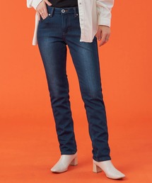 EDWIN LADIES 『裏シャギーであったかい。』BODY FIRE ジャージーズスリムストレートデニムパンツ【スタンダードモデル】【暖】【冬用】
