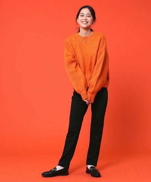 EDWIN(エドウィン)の「EDWIN LADIES 『裏シャギーであったかい。』BODY FIRE ジャージーズスリムストレートデニムパンツ【スタンダードモデル】【暖】【冬用】(デニムパンツ・レディース・インディゴブルー/ダークインディゴブルー/ブラック/グレー系その他/オリーブ・X-SMALL/SMALL/MEDIUM/LARGE)」の11枚目の写真