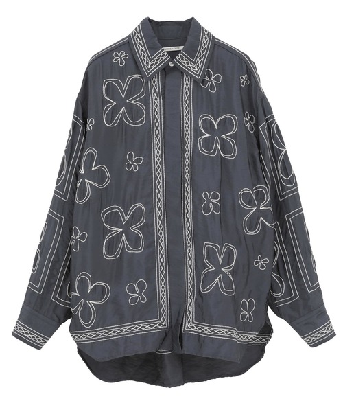 CURRENTAGE/カレンテージ】Embroidery shirt（シャツ/ブラウス