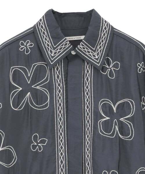 CURRENTAGE/カレンテージ】Embroidery shirt（シャツ/ブラウス