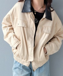 STYLEBLOCK（スタイルブロック）の「異素材切替スエードブルゾン（その他アウター）」