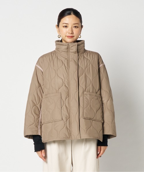 HELIOPOLE（エリオポール）の「QUILTED MILITARY BLOUSON（ブルゾン・レディース・ベージュ/チャコールグレー・36/38）」の15枚目の写真