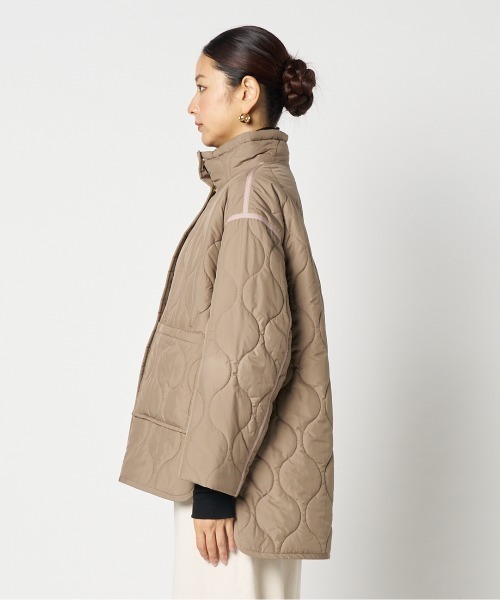 HELIOPOLE（エリオポール）の「QUILTED MILITARY BLOUSON（ブルゾン・レディース・ベージュ/チャコールグレー・36/38）」の16枚目の写真