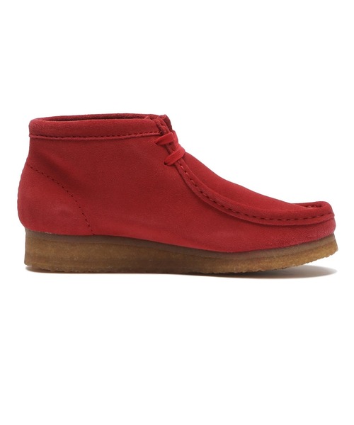 Clarks(クラークス)の「W WALLABEE BOOT 26183770(モカシン/デッキシューズ・レディース・レッド・5h/5/4h/4/3h/3/6)」の4枚目の写真