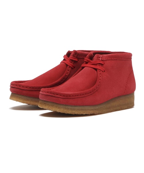 Clarks(クラークス)の「W WALLABEE BOOT 26183770(モカシン/デッキシューズ・レディース・レッド・5h/5/4h/4/3h/3/6)」の5枚目の写真