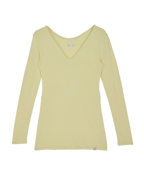 MIZUNO（ミズノ　）の「Mizuno×Ameri V NECK LONG SLEEVE TOPS（Tシャツ/カットソー・レディース・ブラウン/ブラック/クリーム・SMALL/MEDIUM/LARGE）」の13枚目の写真