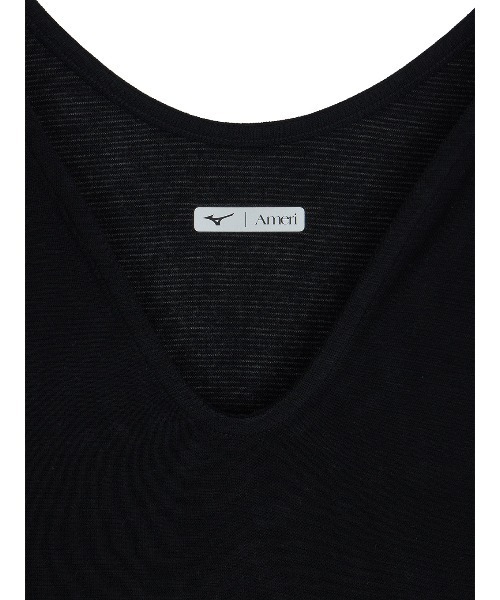 MIZUNO（ミズノ　）の「Mizuno×Ameri V NECK LONG SLEEVE TOPS（Tシャツ/カットソー・レディース・ブラウン/ブラック/クリーム・SMALL/MEDIUM/LARGE）」の22枚目の写真