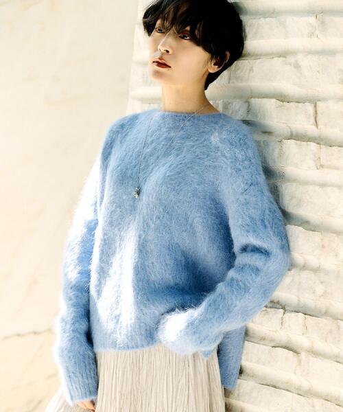 セール】【ゆったり】アルパカ混シャギーニット（ニット/セーター