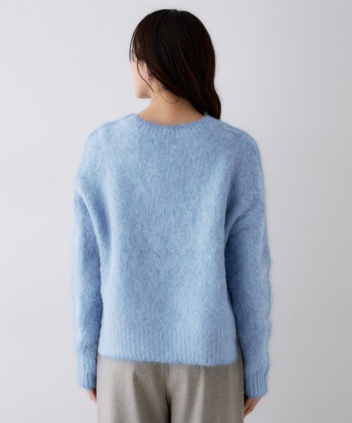 UNTITLED（アンタイトル）の「【ゆったり】アルパカ混シャギーニット（ニット/セーター・レディース・グレー/ライトパープル/ライトブルー・02）」の21枚目の写真