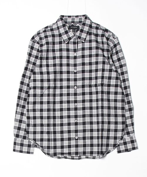 BANANA REPUBLIC FACTORY STORE（バナナリパブリック ファクトリーストア）の「BANANA REPUBLIC FACTORY STORE　　クラシックフランネルシャツ（シャツ/ブラウス・レディース・ブラック・L/M/S/XS）」の3枚目の写真