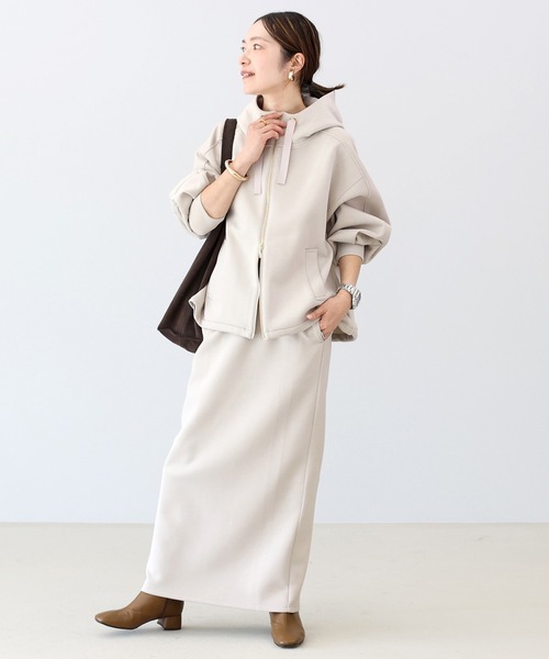 Aletta vita（アレッタビータ）の「【選べる着丈】ダンボールスリットロングスカート（スカート・レディース・オフホワイト/ブラック/グレイッシュベージュ・M/MT）」の12枚目の写真