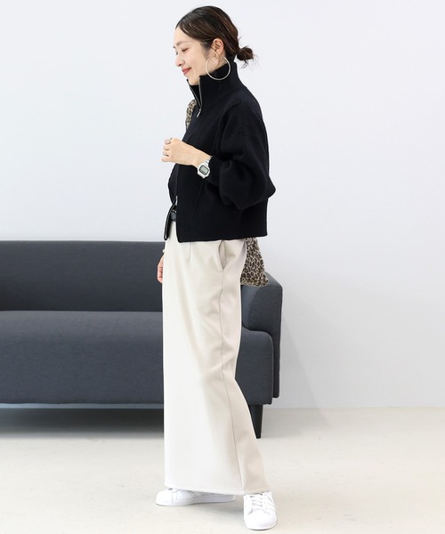 Aletta vita（アレッタビータ）の「【選べる着丈】ダンボールスリットロングスカート（スカート・レディース・オフホワイト/ブラック/グレイッシュベージュ・M/MT）」の16枚目の写真