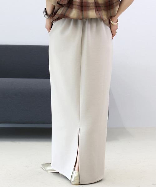 Aletta vita（アレッタビータ）の「【選べる着丈】ダンボールスリットロングスカート（スカート・レディース・オフホワイト/ブラック/グレイッシュベージュ・M/MT）」の6枚目の写真